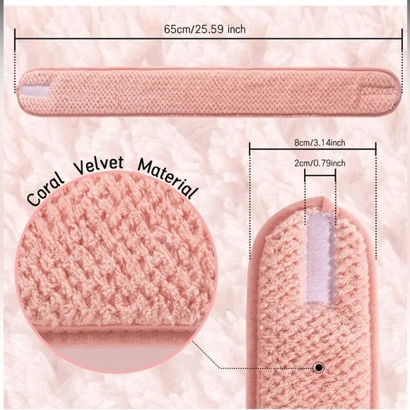 Spa Facial Headband adjustable 3 pack - Picture 3 of 7